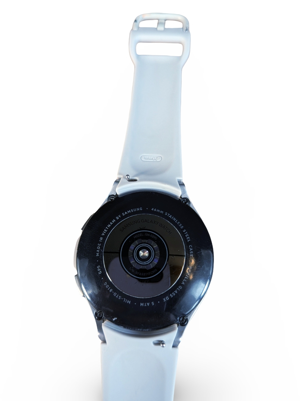 Samsung Galaxy Watch4 Classic P2MR 46mm Gray Strap Rotating Bezel Charger Incl - Picture 6 of 7